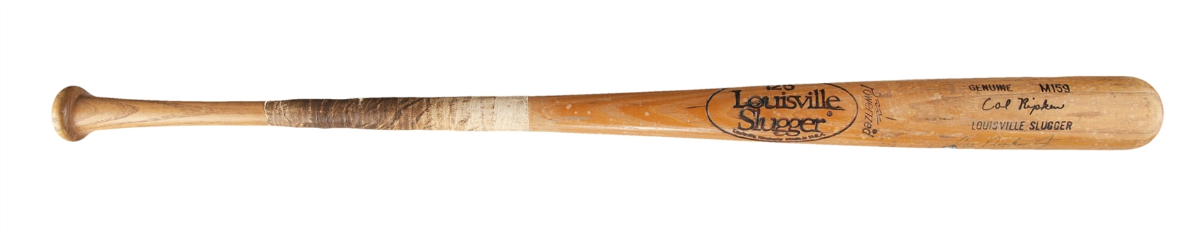 1980 Cal Ripken Jr. Louisville Slugger Minor League Game Used and Signed M159 Model Bat (PSA/DNA GU-8.5)